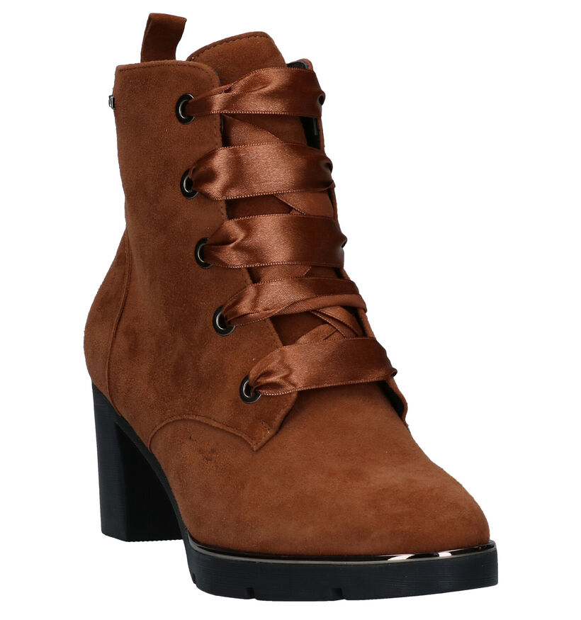 Nathan-Baume Cognac Enkellaarzen in daim (283262)