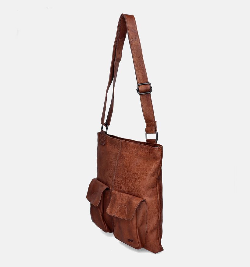 Bear Design Cognac Crossbody tas voor dames (358910)