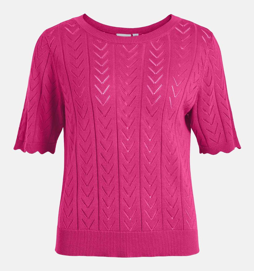 Vila Shelley Pull en Vert pour femmes (323694)