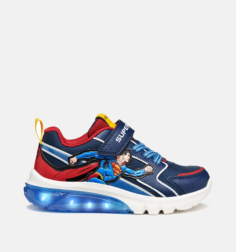 Geox Ciberdron Superman Sneakers Blauw voor jongens (361939) - geschikt voor steunzolen
