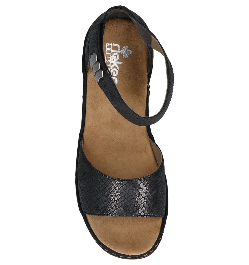 Rieker Sandales à talons en Gris foncé en simili cuir (251658)