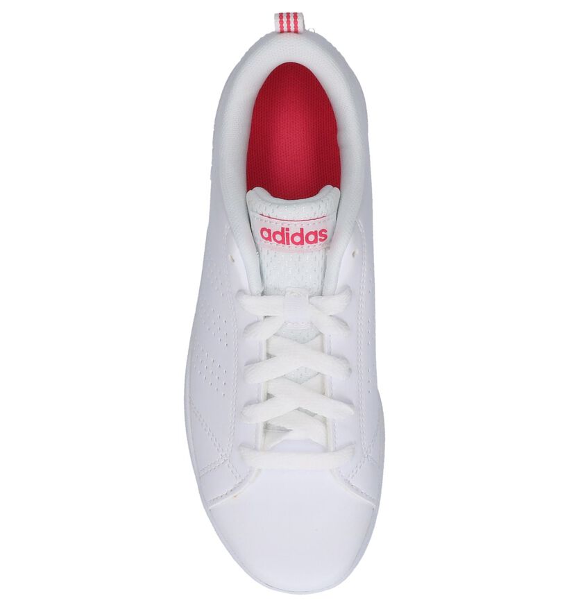 adidas VS Advantage Clean Baskets en Blanc en simili cuir (264227)