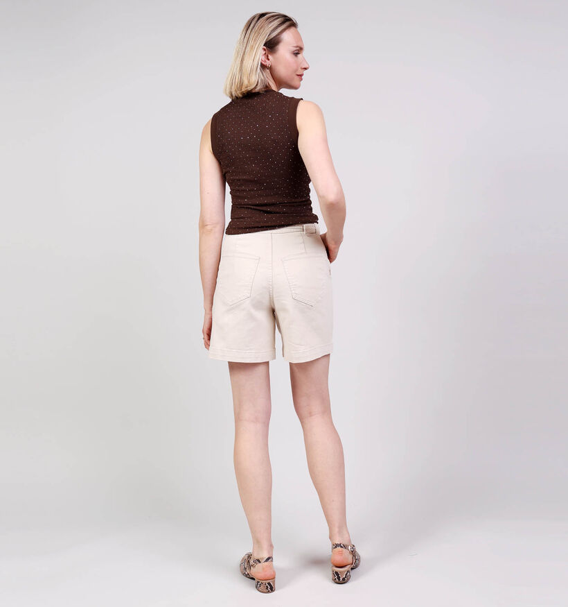 Vila Ola Denim Lichtbeige Short voor dames (369455)