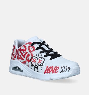 Skechers Uno Low Sneakers Wit