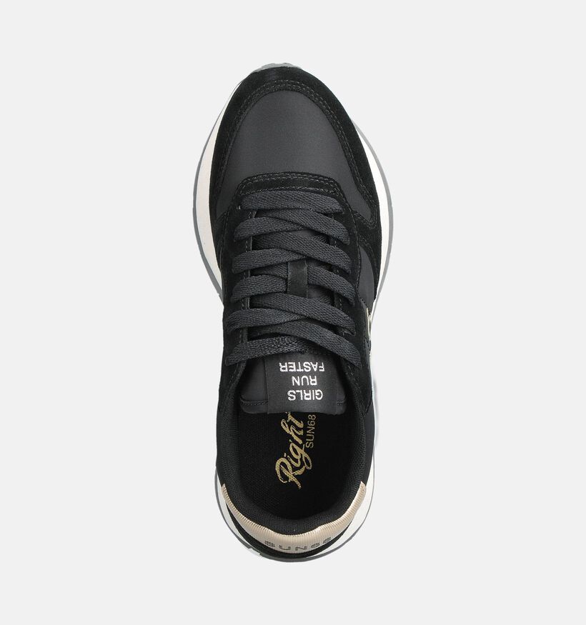 Sun68 Ally Gold Zwarte Sneakers voor dames (361897) - geschikt voor steunzolen