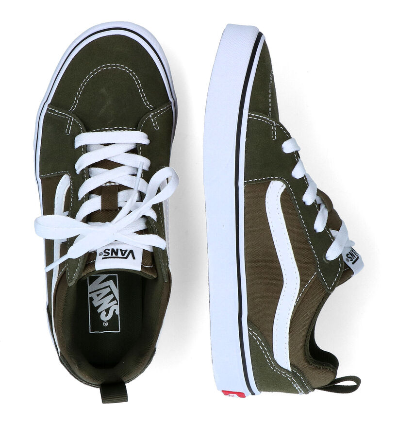 Vans Filmore Baskets en Vert kaki en daim (303042)