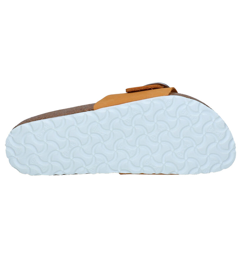 Birkenstock Madrid Big Buckle Zwarte Slippers in nubuck (322776)