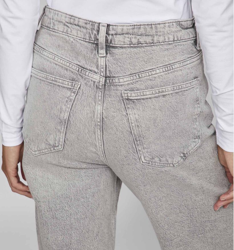 Vila Kelly Grijze Straight leg jeans L32 voor dames (346113)