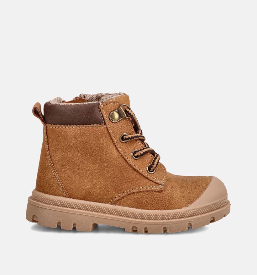 Milo & Mila Boots &agrave; lacets en Marron pour gar&ccedil;ons (379233)