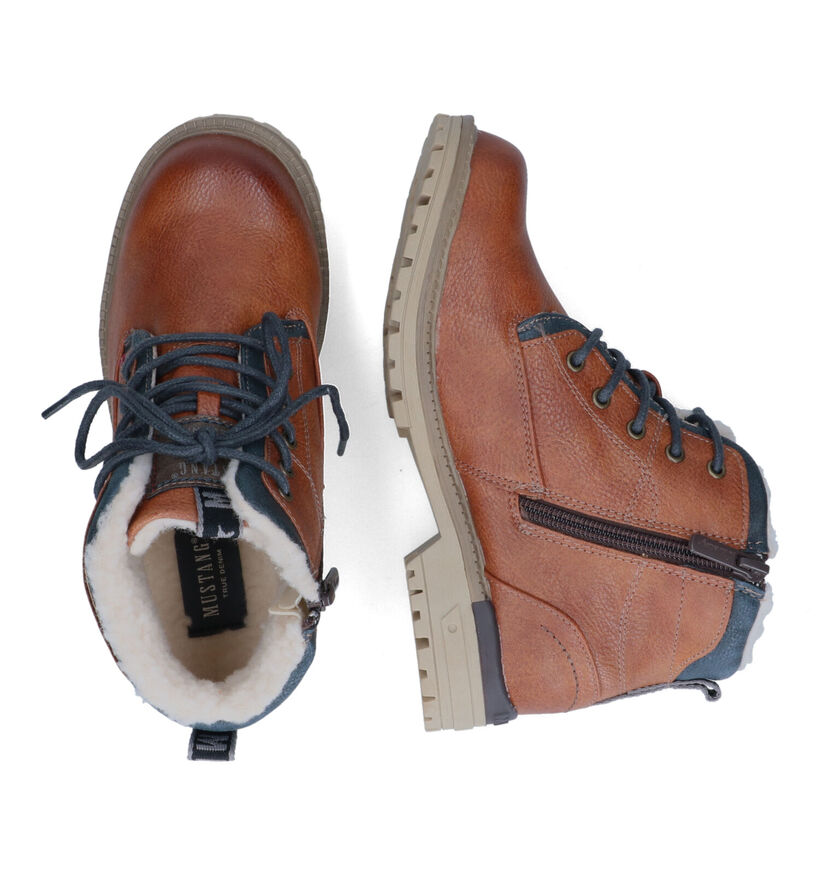 Mustang Cognac Boots voor jongens (313980)