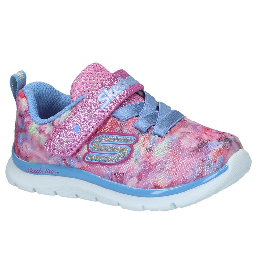 Skechers Baskets basses en Rose clair en textile (214979)