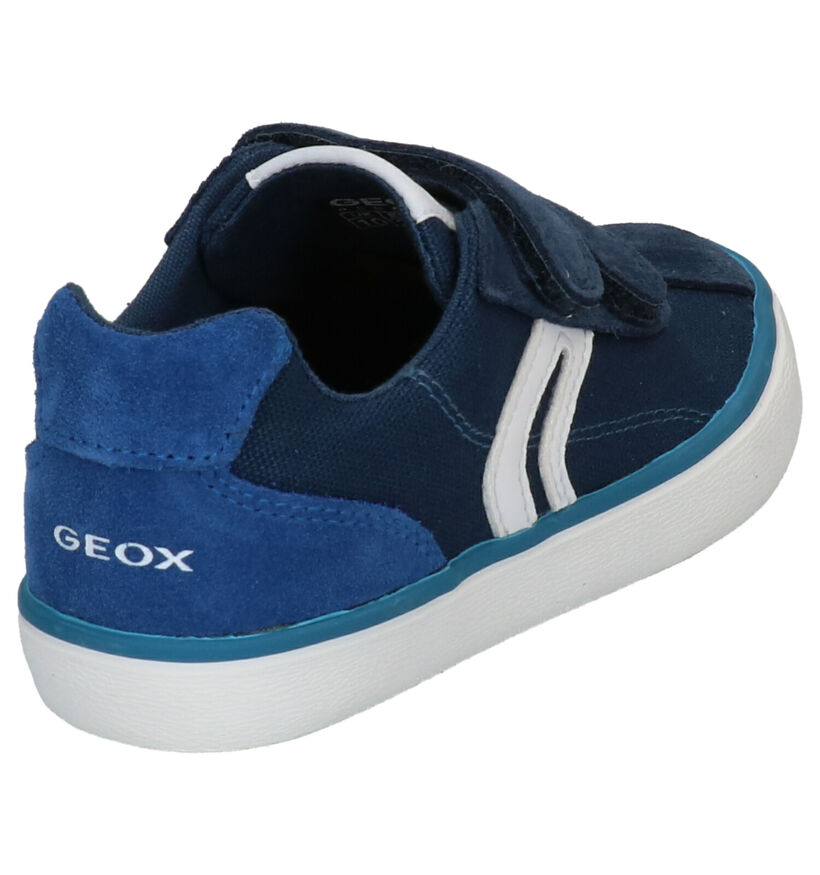 Geox Blauwe Velcroschoenen in nubuck (265788)