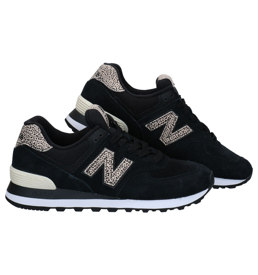 New Balance WL 574 Baskets en Vert pour femmes (349411) - pour semelles orthopédiques