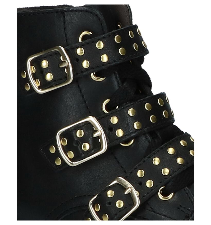 Milo & Mila Chaussures hautes en Noir en cuir (230841)