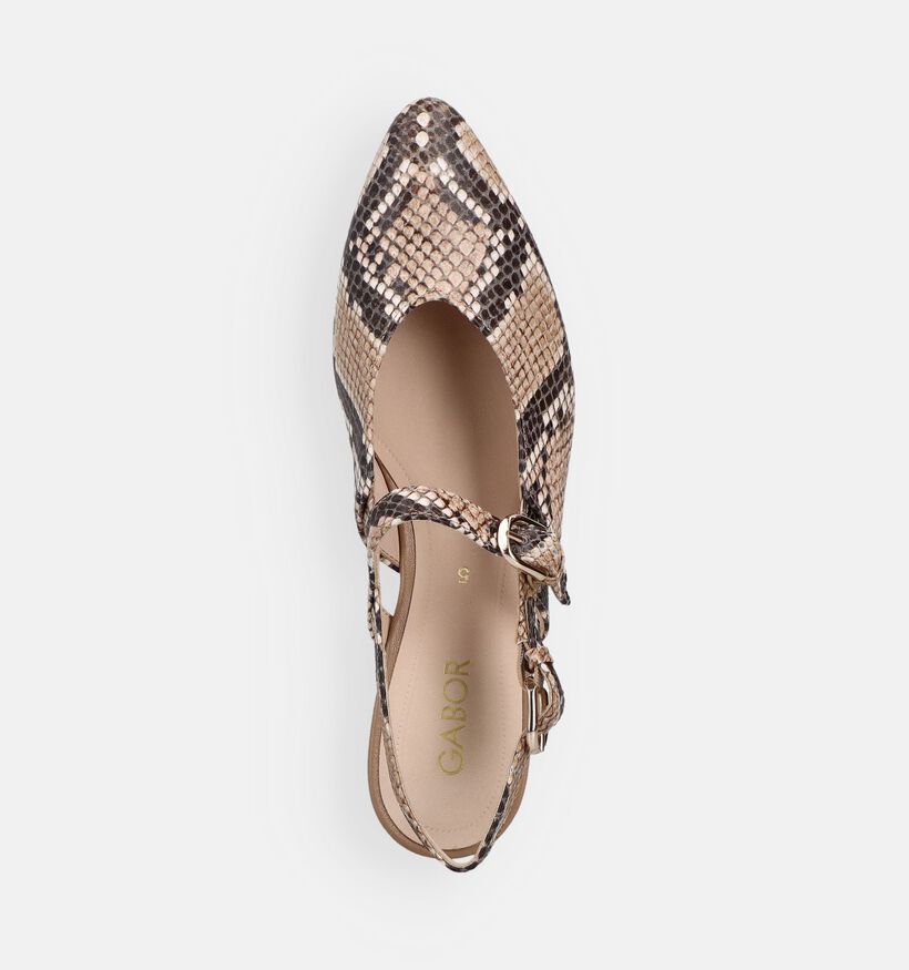 Gabor Python Grande Beige Slingback Pumps voor dames (373300)