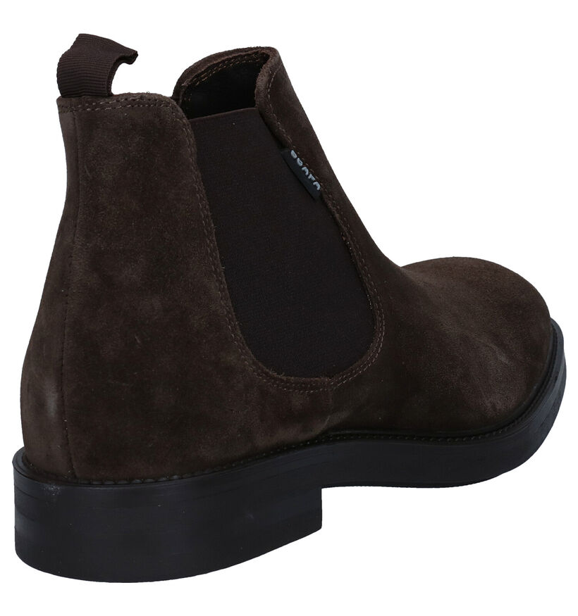 Scapa Kaki Chelsea Boots in nubuck (281338)