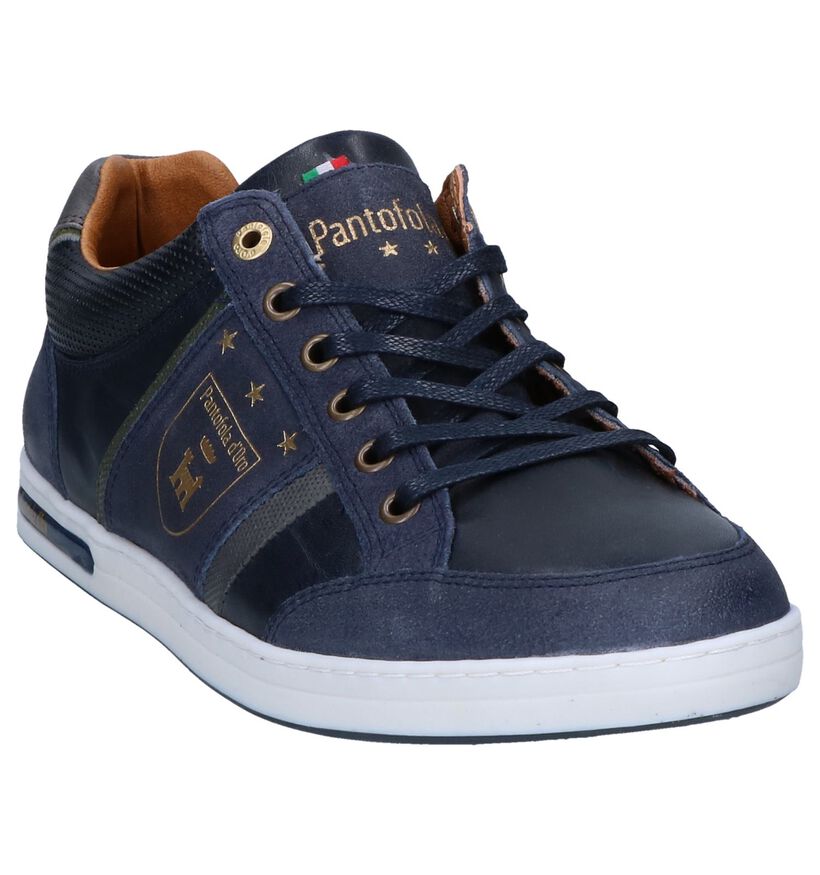 Pantofola d'Oro Mondovi Low Grijze Veterschoenen in leer (286479)