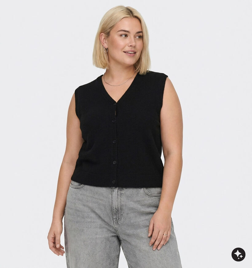 ONLY Carmakoma Rally Gilet en Noir pour femmes (381913)