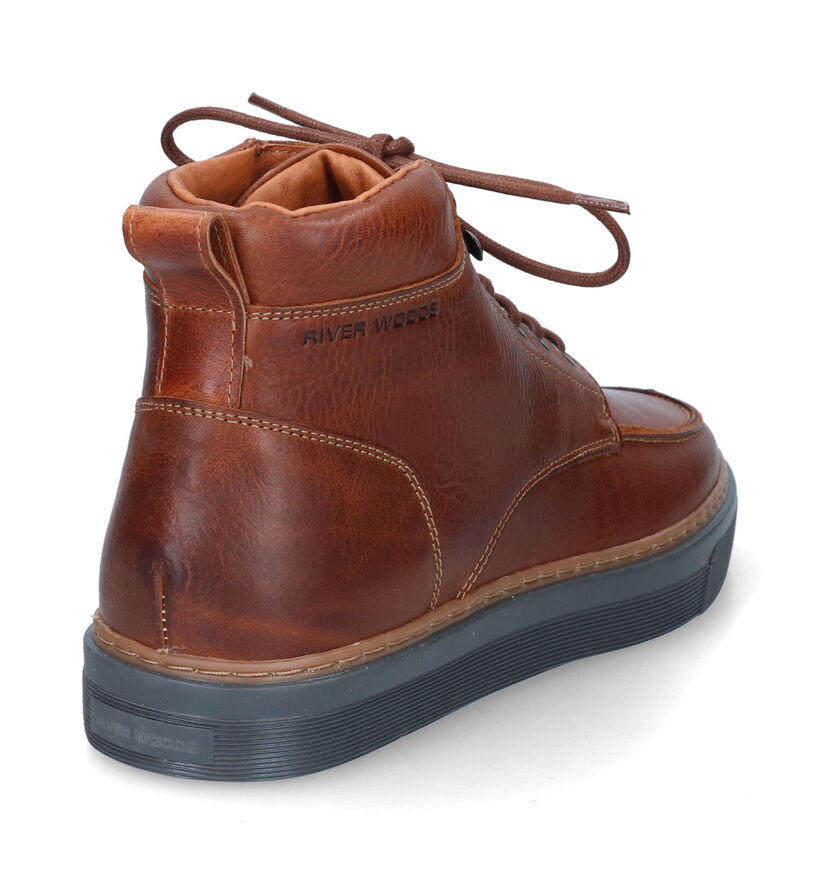 River Woods Geofry Cognac Bottines in leer (316641)