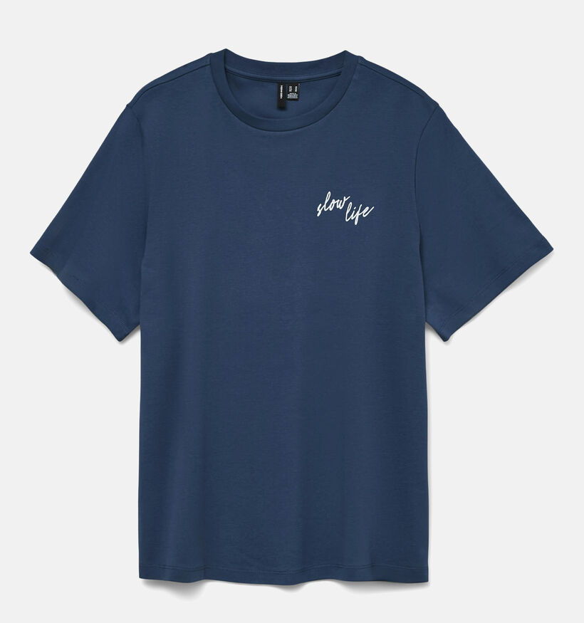 Vero Moda Vera Caty T-shirt en Bleu pour femmes (367196)