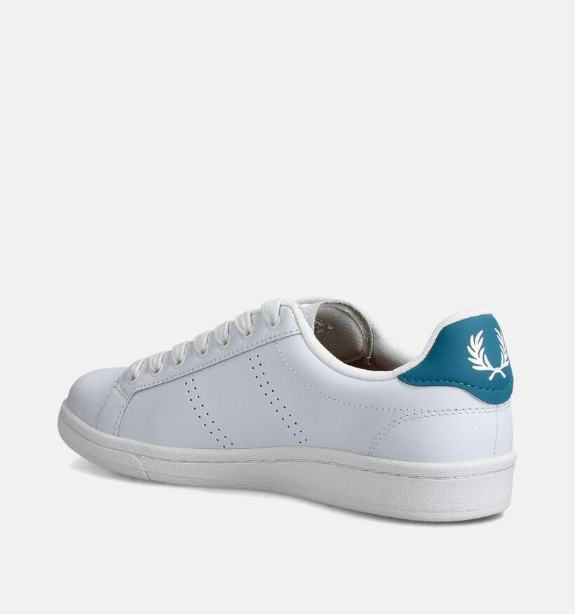 Fred Perry Witte Veterschoenen voor heren (342532) - geschikt voor steunzolen