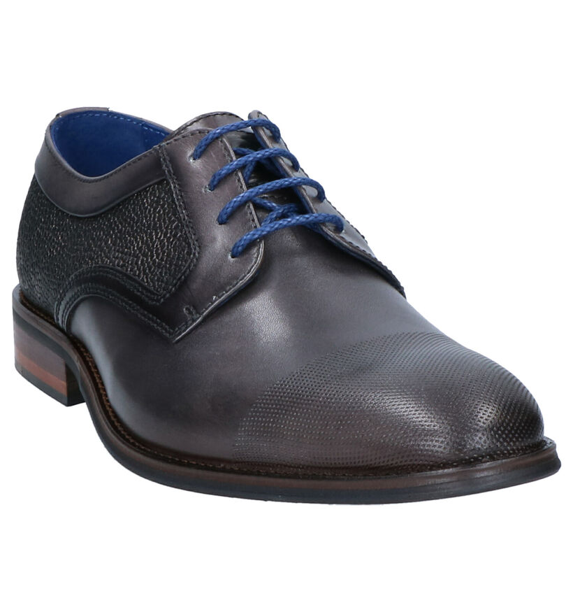 Braend Chaussures habillées en Gris foncé en cuir (261039)