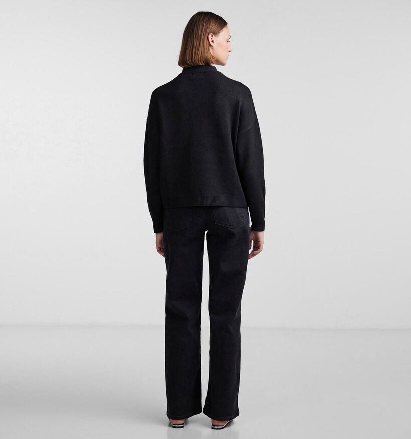 Pieces Pearla Zwarte Trui met parels voor dames (333228)