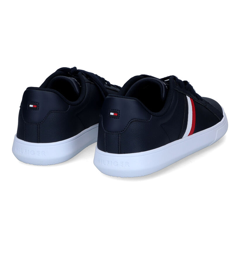Tommy Hilfiger Corporate Blauwe Sneakers in leer (314272)