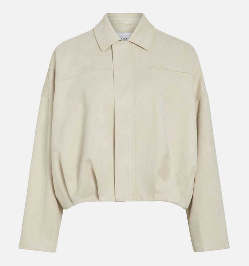 Vila Viral Manteau court en Beige pour femmes (377696)