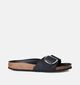 Birkenstock Madrid Big Buckle Zwarte Slippers voor dames (357609)