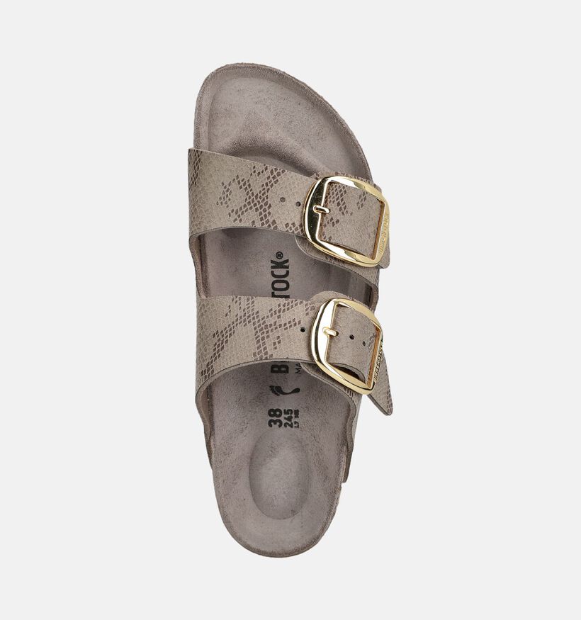 Birkenstock Arizona Big Buckle Taupe Slippers voor dames (376057)