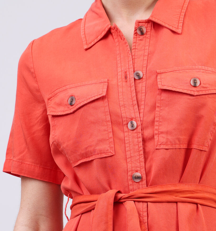 Vila Listi Robe chemise en Rouge pour femmes (353049)