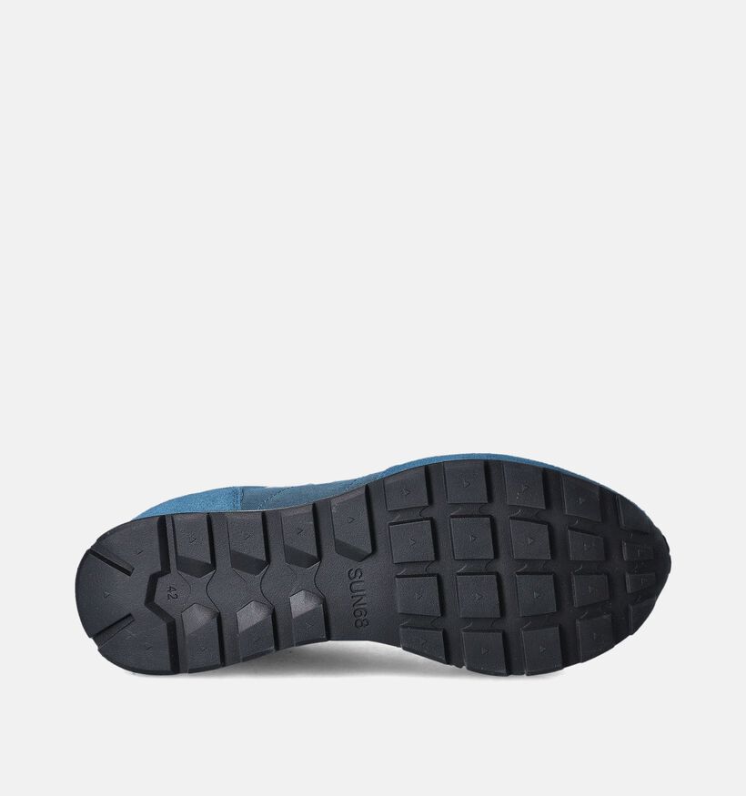 Sun68 Tom Solid Baskets en Bleu pour hommes (351838) - pour semelles orthopédiques