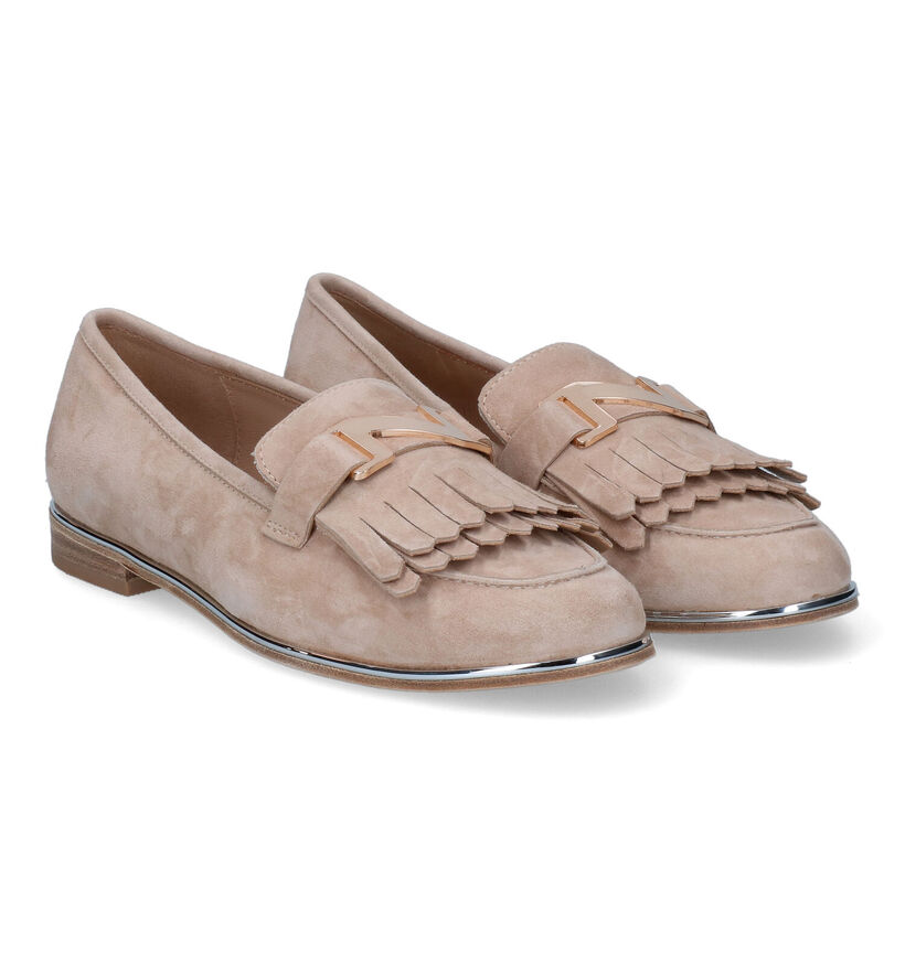Nathan-Baume Beige Mocassins in daim (308378)