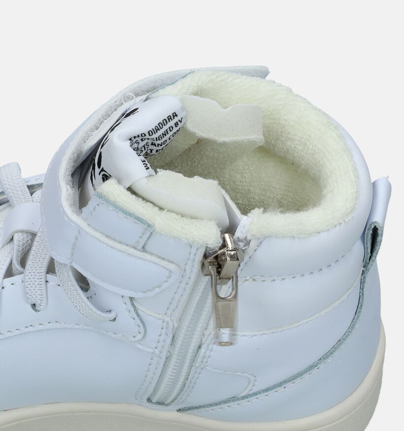 Diadora Magic Basket MID GS Baskets en Blanc pour filles, garçons (336223)