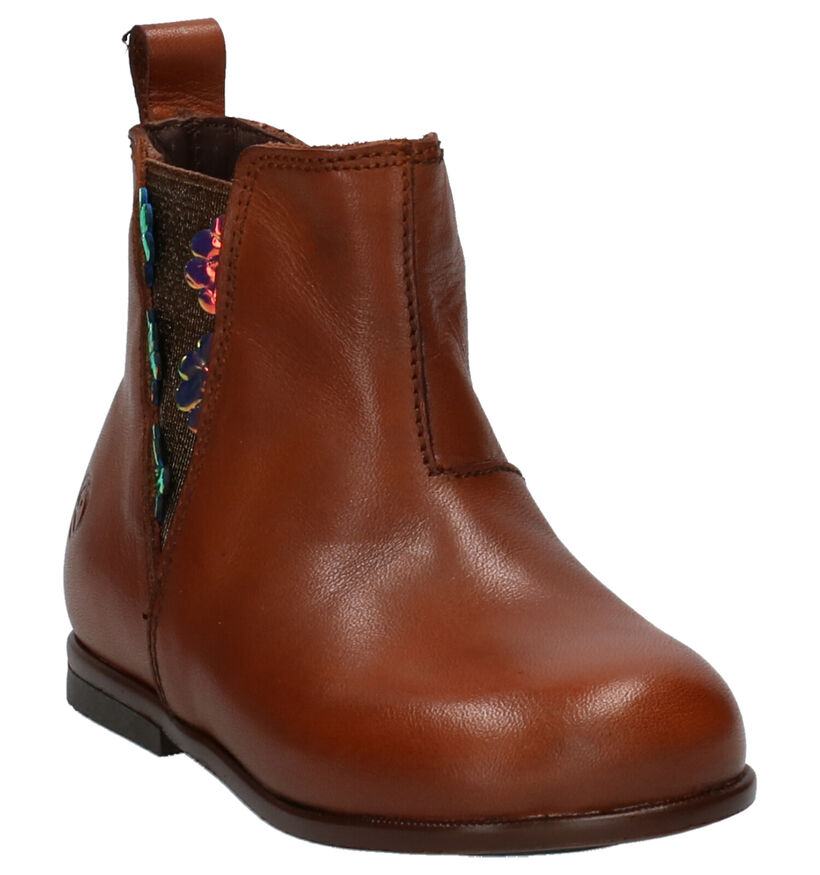 Rondinella Bottines pour bébé en Cognac en cuir (262032)