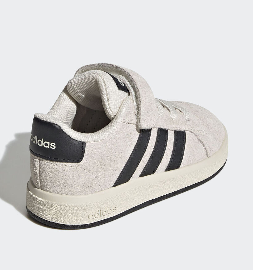 adidas Grand Court 00s Beige/Zwarte Sneakers voor meisjes, jongens (380809) - geschikt voor steunzolen
