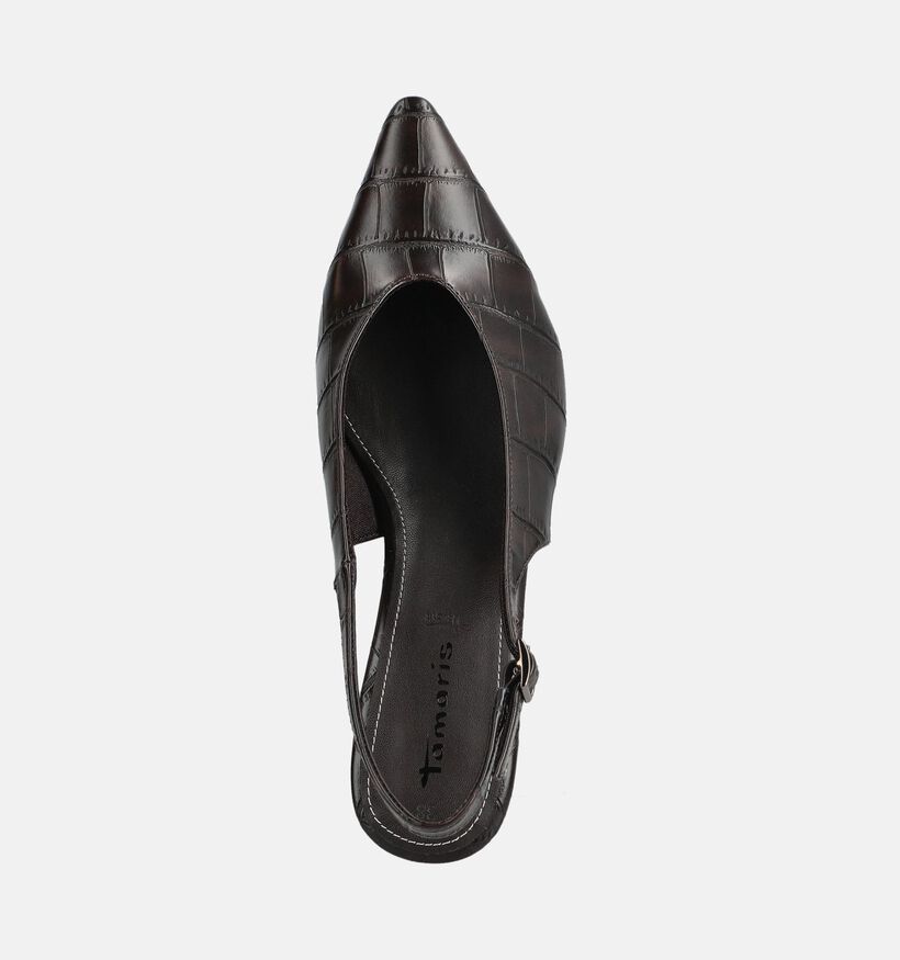 Tamaris Kitten Heels en Brun fonc&eacute; pour femmes (378925)