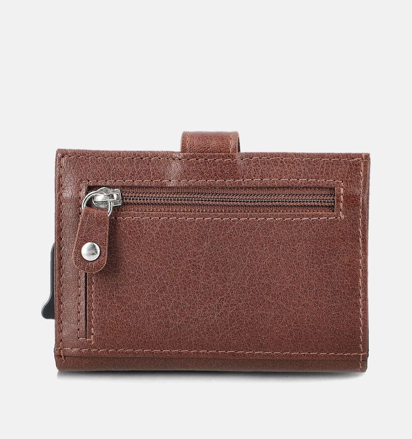 Double-D Donkerbruine Kaartenhouder voor dames (382333)