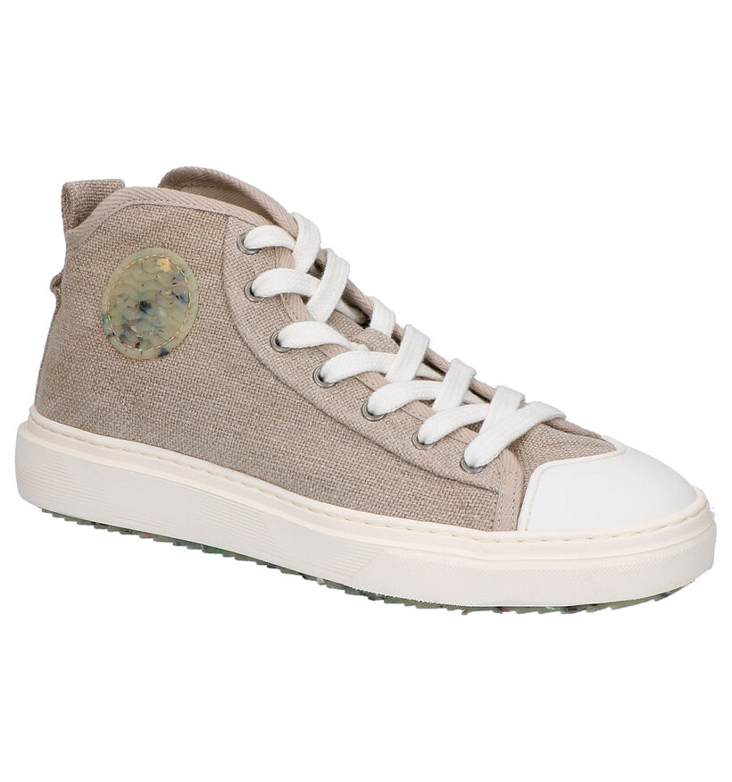 ZOURI Esox Baskets en Beige en textile (275203)