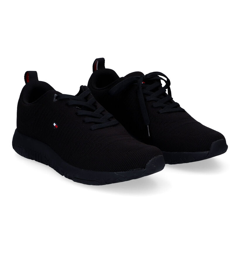 Tommy Hilfiger Corporate Zwarte Sneakers voor heren (332954) - geschikt voor steunzolen