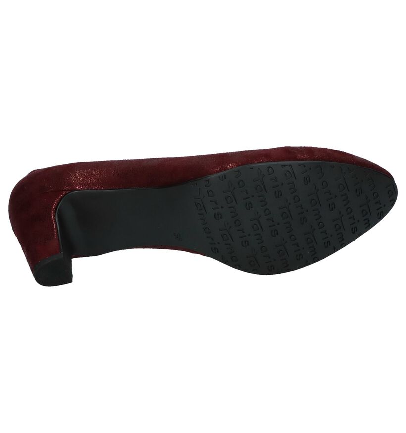 Tamaris Escarpins classiques en Bordeaux en velours (226700)