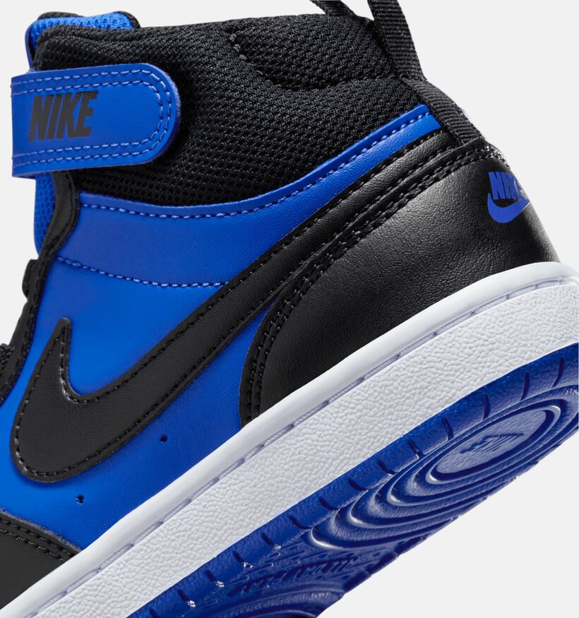 Nike Court Borough Mid 2 Baskets en Bleu pour filles, garçons (359810)