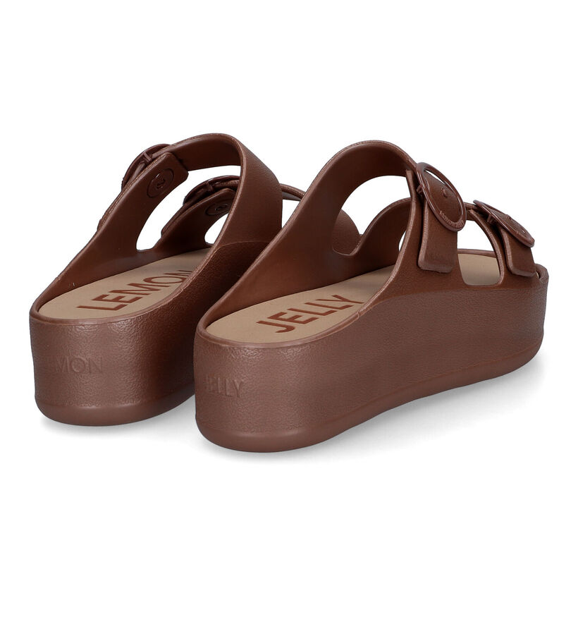 Lemon Jelly Gaia Bronzen Badslippers voor dames (310272) - geschikt voor steunzolen