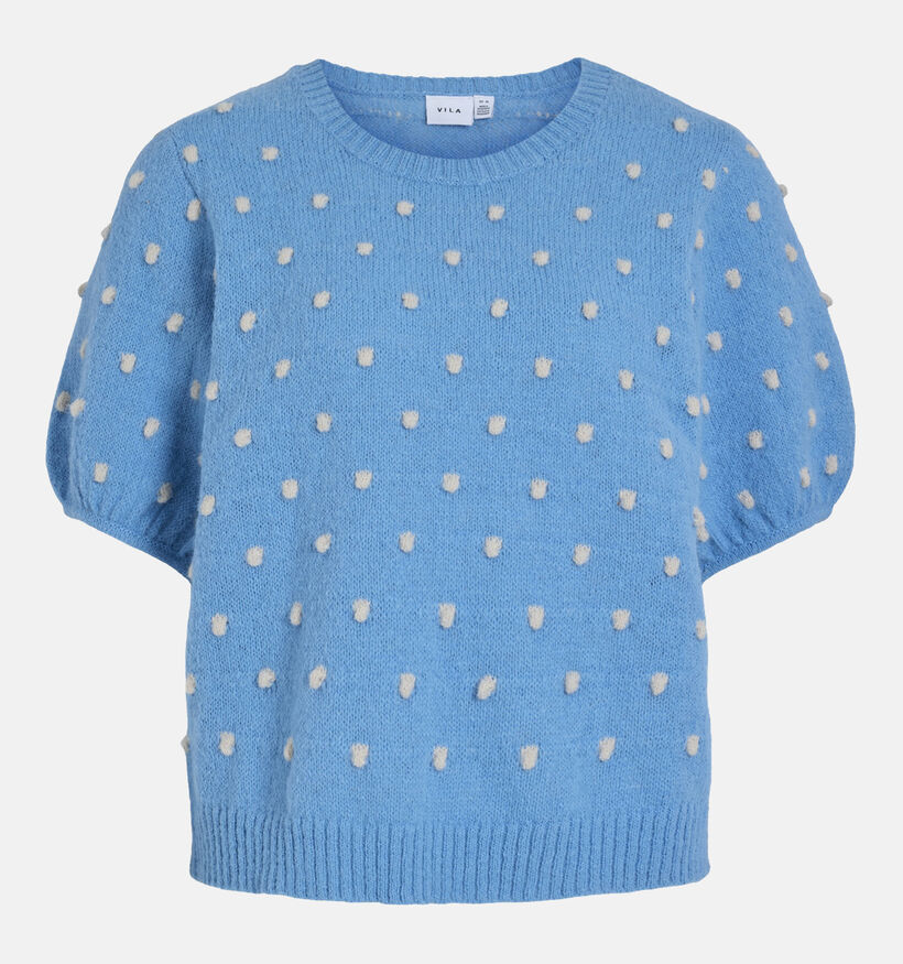 Vila Dottie Blauwe Gebreide trui voor dames (351797)