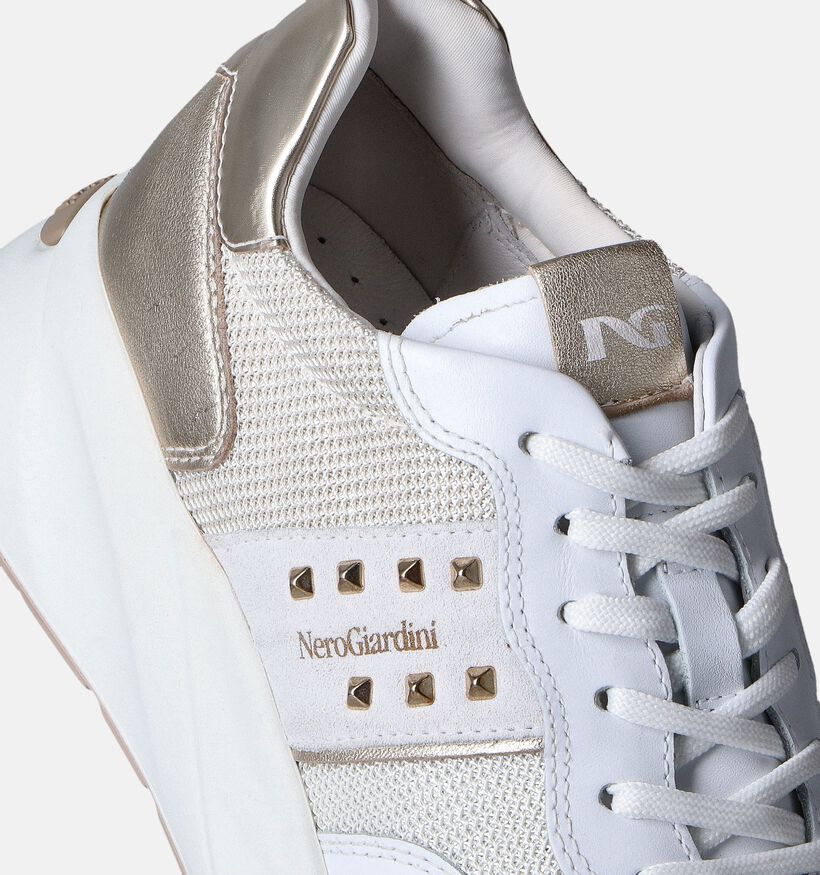 NeroGiardini Witte Sneakers voor dames (351944) - geschikt voor steunzolen