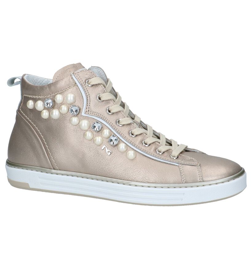 Rose Gold NeroGiardini Sneakers in leer (216977)