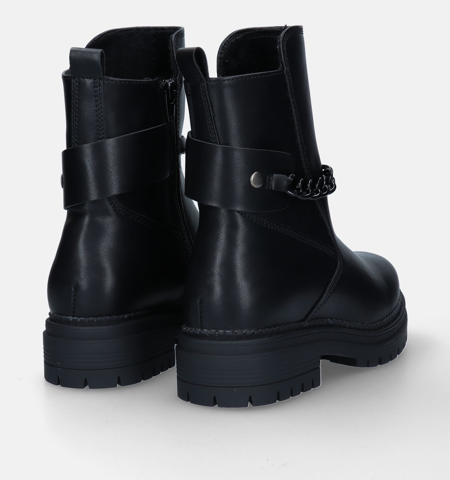 Zwarte dames boots leer best sale