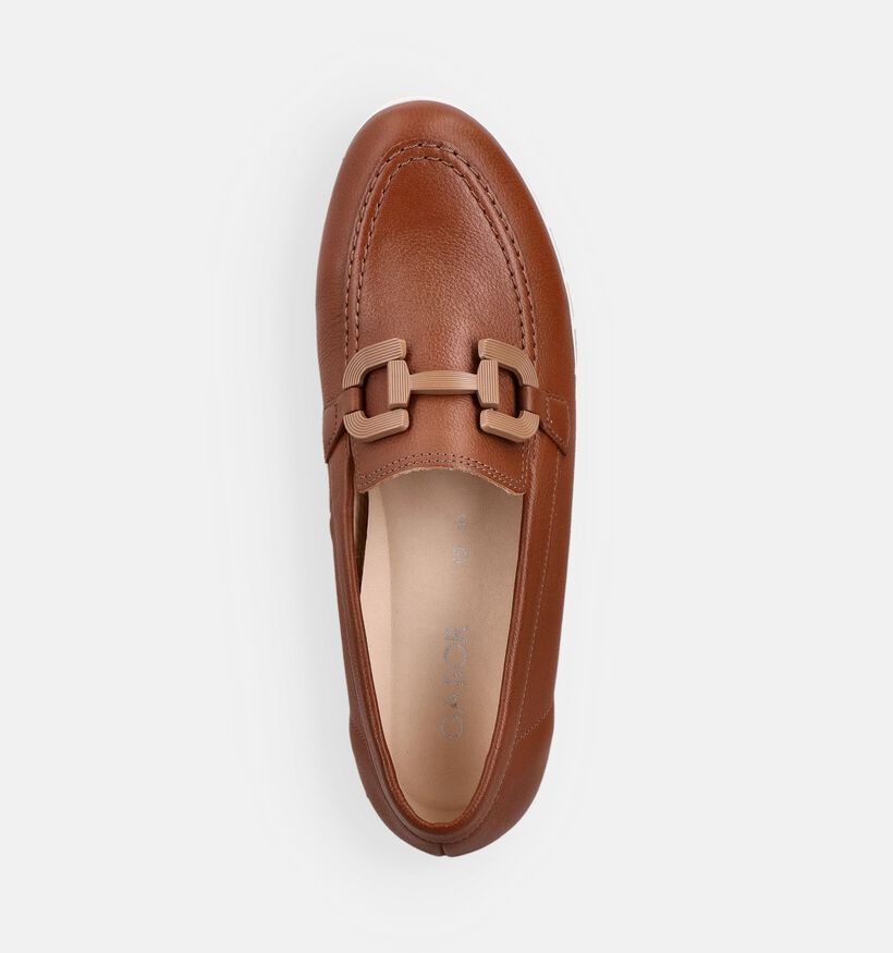 Gabor Mocassins en Cognac pour femmes (371140) - pour semelles orthop&eacute;diques