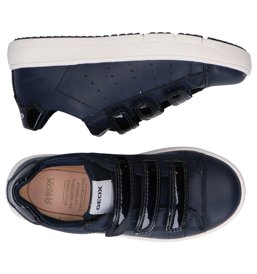 Geox Silenex Chaussures à velcro en Bleu en simili cuir (286922)